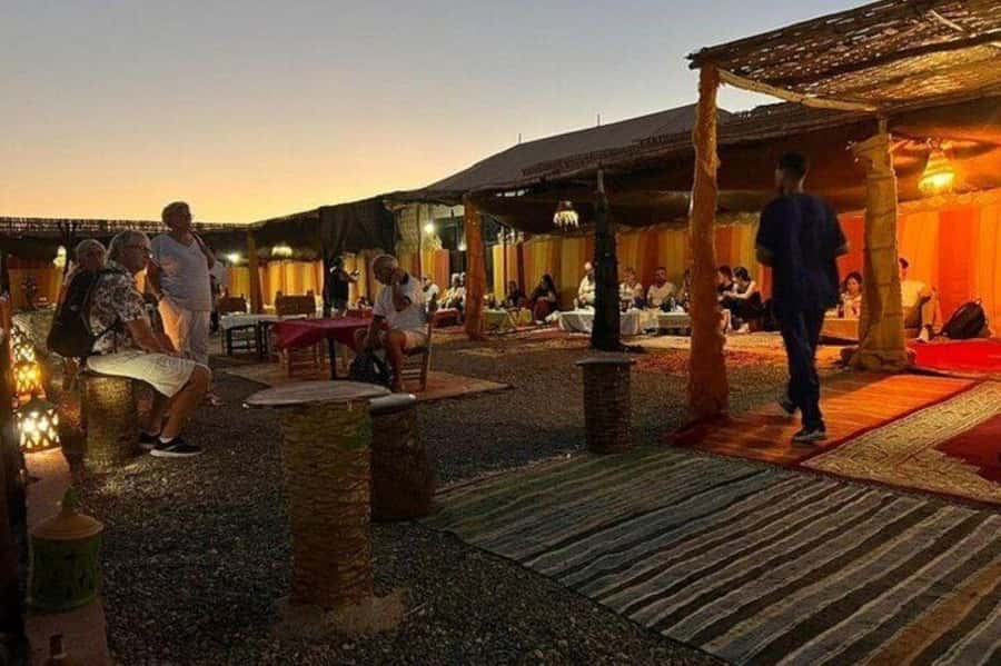 Marrakech: Agafay Desert Magic Sunset Dinner & Live Show - What dinner is really like at $22