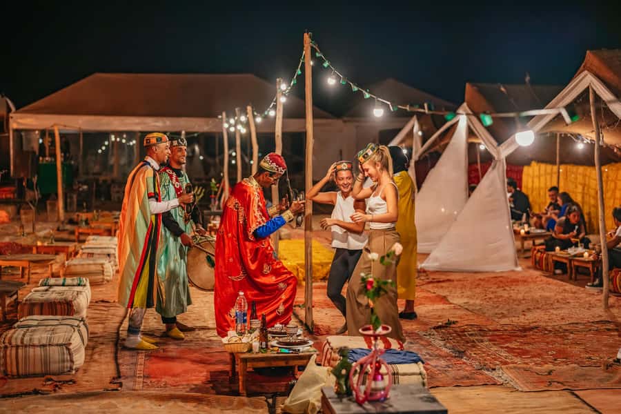 Marrakech: Agafay Desert Magical Overnight with Dinner Show - Agafay Desert in an easy overnight format
