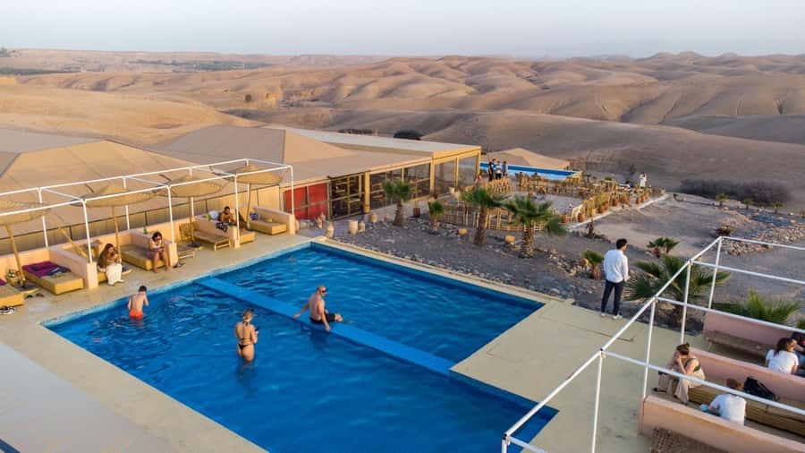 Marrakech: Agafay Desert Quad, Camel or Pool Day with Lunch - The ride out from Marrakech