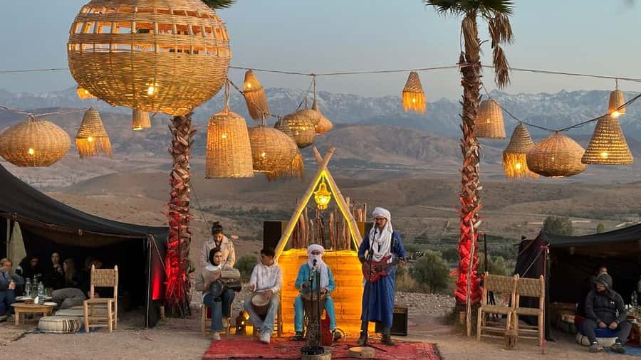 Marrakech: Agafay Dinner Show, Camel Ride, Quad, or Buggy - A quiet 20-minute camel ride at sunset