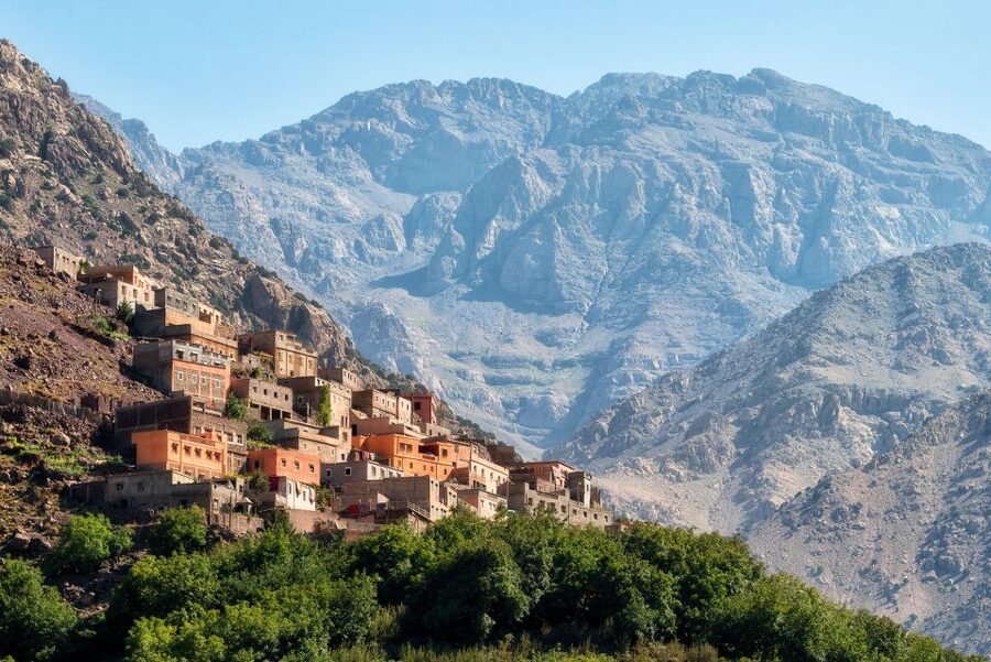Marrakech: Atlas Mountains & Agafay Desert Tour w Camel Ride - Agafay Desert camel ride and mint tea