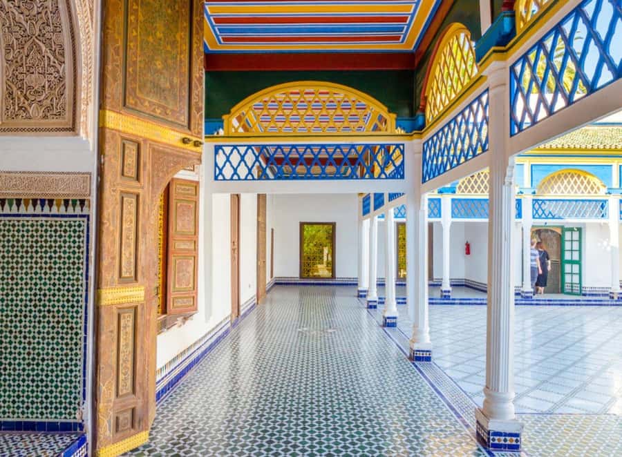 Marrakech: Bahia Palace, Madrasa Ben Youssef & Secret Garden - Bahia Palace and its tiled courtyards