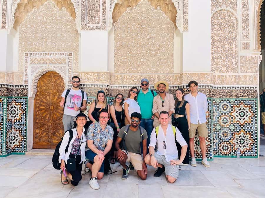 Marrakech: Bahia Palace, Madrasa Ben Youssef & Secret Garden - Lanterns, metalwork, and the working souks