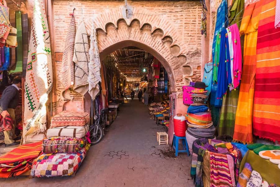 Marrakech: Ben Youssef, Secret Garden, & Souks Walking Tour - A quick look at the Koutoubia Mosque