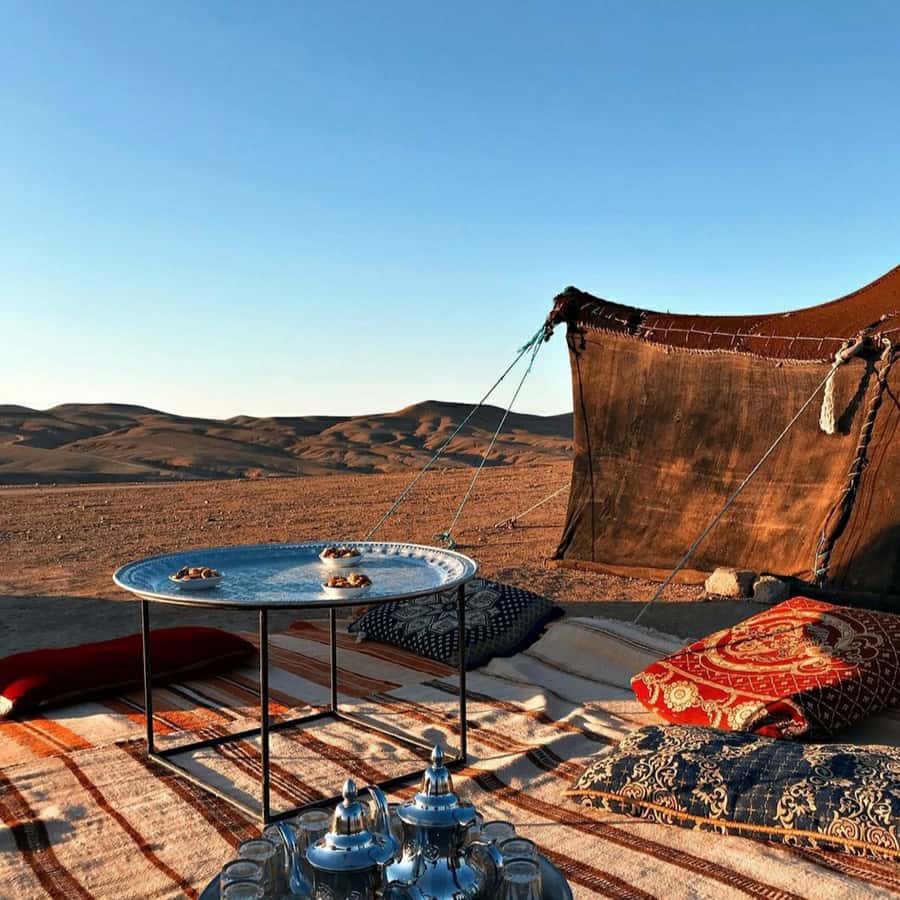 Marrakech: Camel Ride & Sunset Dinner with Fire Show - A substantial Moroccan dinner for $22