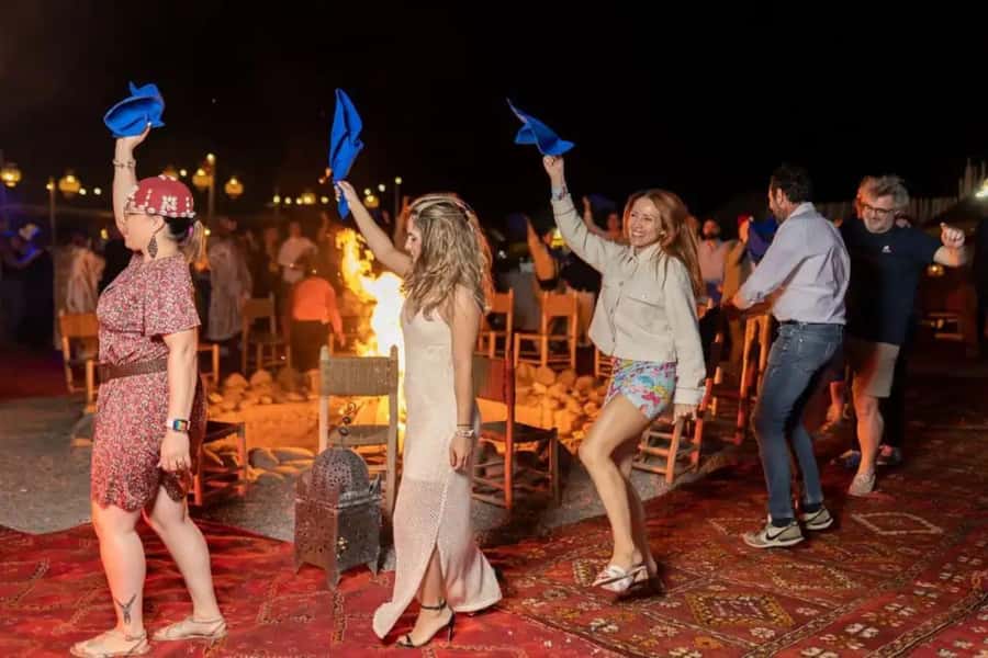 Marrakech: Camel Ride & Sunset Dinner with Fire Show - A useful stop at the women’s argan oil cooperative