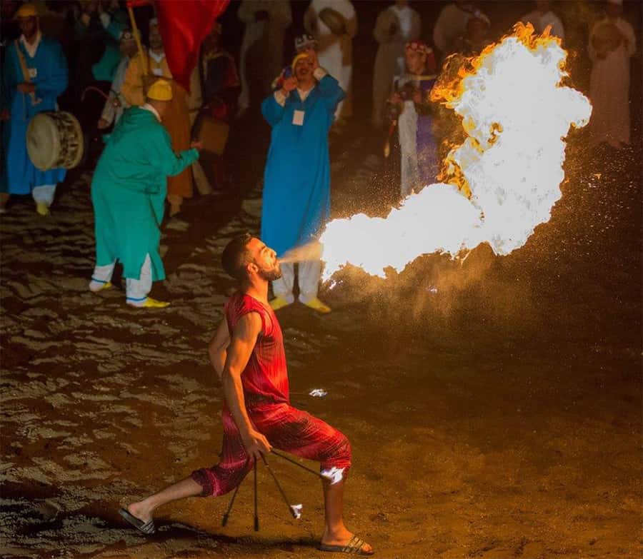 Marrakech: Chez Ali Fantasia Folklore Show & Moroccan Dinner - Dinner inside the Berber-style tent
