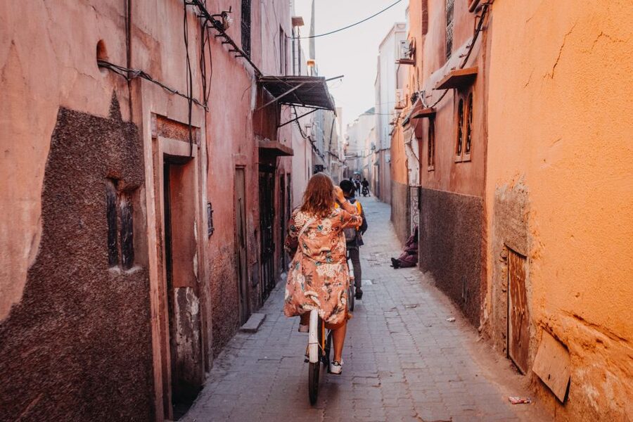 Marrakech: Cultural Bicycle Tour with Pastry and Tea - Zellige tiles, patience, and geometric design