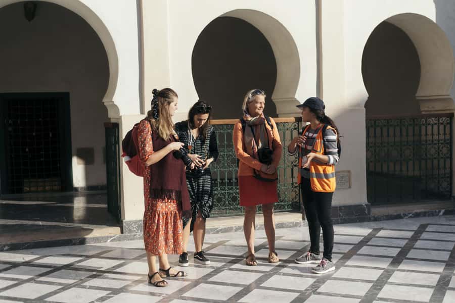 Marrakech: Cultural Bicycle Tour with Pastry and Tea - Koutoubia, a church, and Marrakech’s many identities