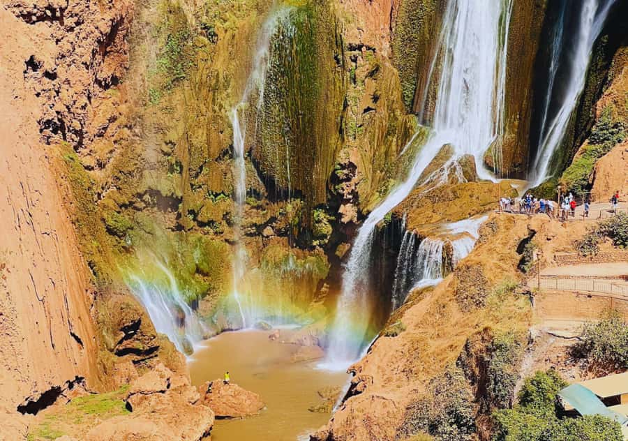 Marrakech: Day Tour to Ouzoud Waterfalls with Boat Trip - The boat ride beneath the falls