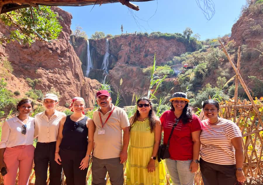 Marrakech: Day Tour to Ouzoud Waterfalls with Boat Trip - Tagine lunch with a waterfall view