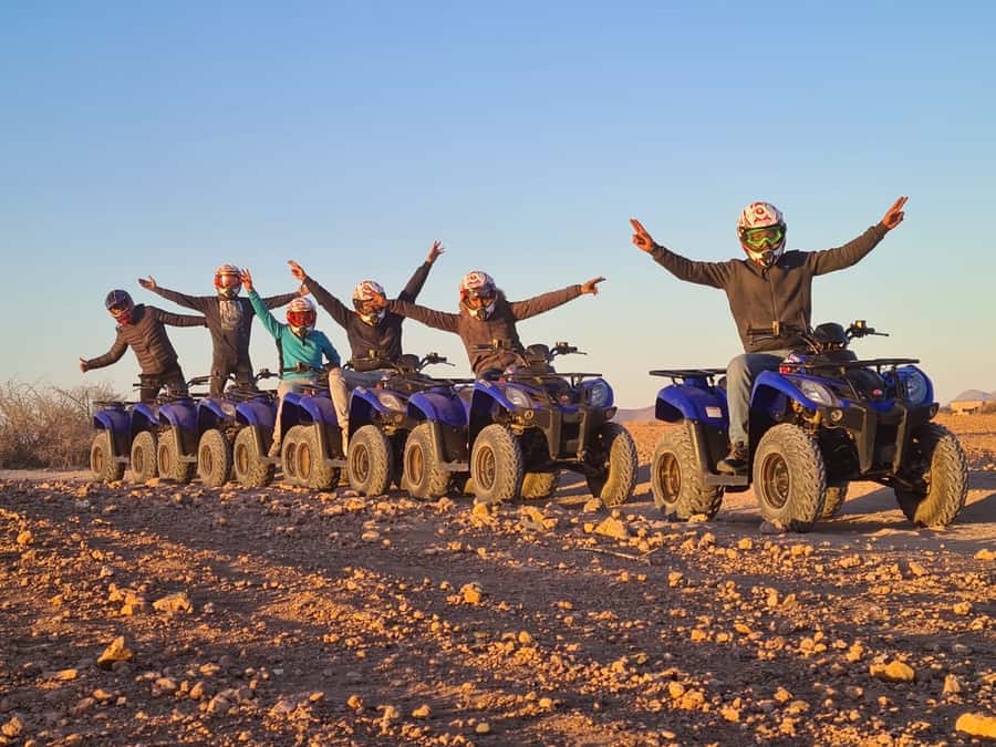 Marrakech: Desert and Palm Grove Quad Tour with Tea - Languages, guides, and the human side