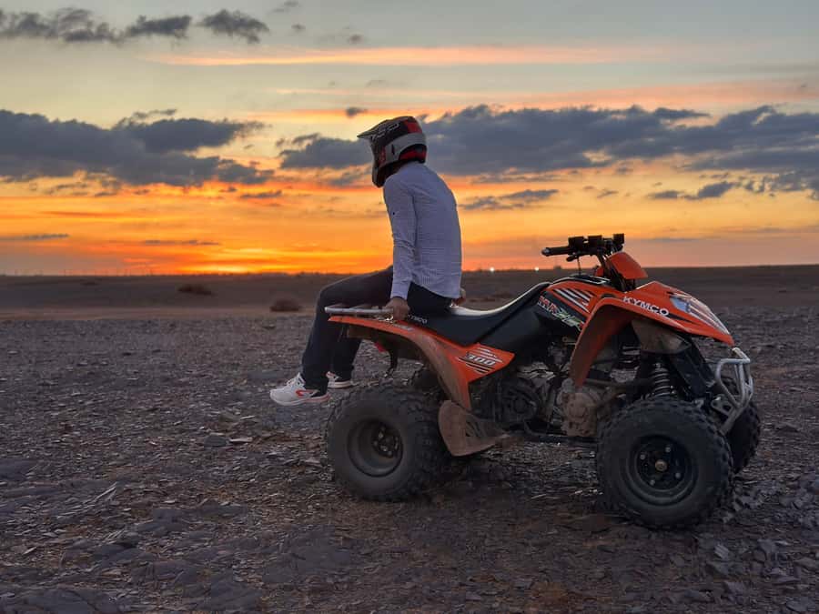 Marrakech: Desert and Palm Grove Sunset Quad Tour with Tea - Key points before you book