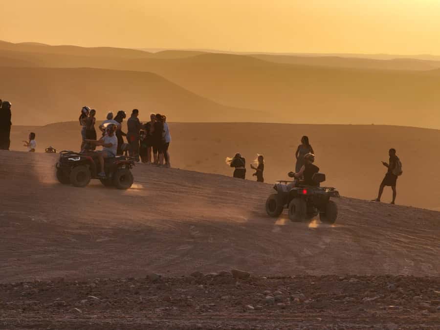 Marrakech Desert Sunset: Quad Biking, Dinner & Fire Show - One hour on a desert quad