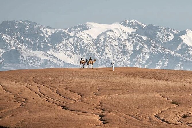 Marrakech Desert Tour & Sunset Camel Ride with Dinner Show - What Agafay looks like at sunset