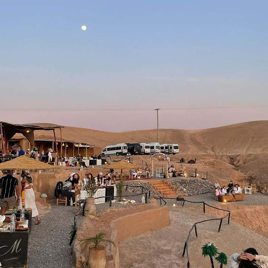 Marrakech: Desert Tour with Dinner, Show and Camel Ride - Music, dancing, and the fire show