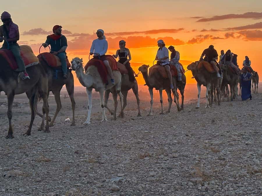 Marrakech: Desert Tour with Dinner, Show and Camel Ride - A camel ride timed for the sunset