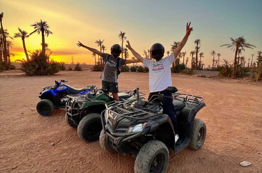 Marrakech: Dunes of the Palmeraie Quad Bike Ride with Tea - Riding beyond Marrakech’s palm groves