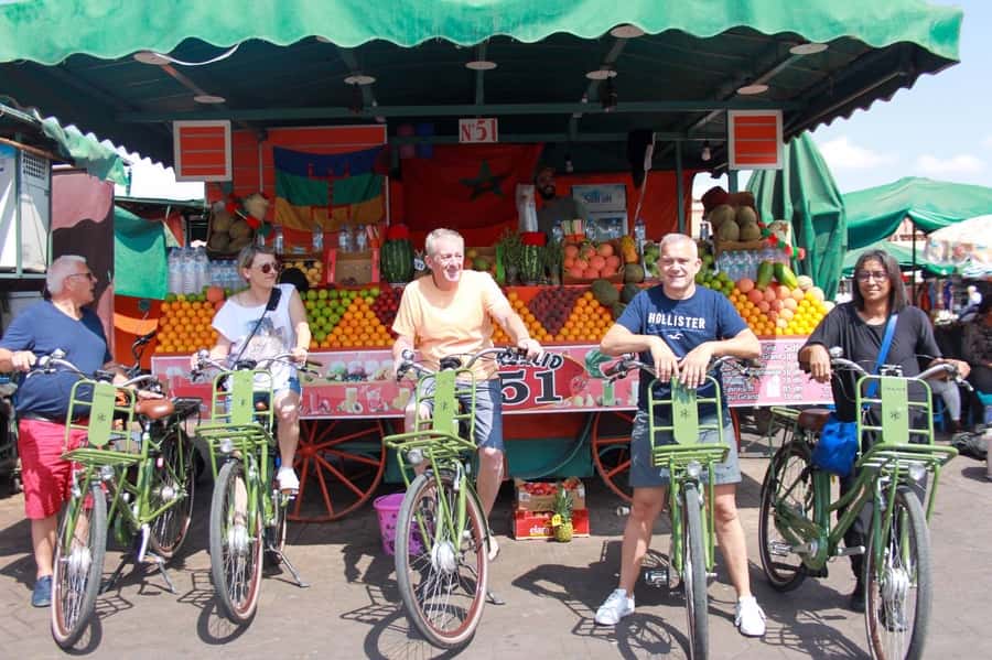 Marrakech : Electric Bicycle City Tour - Meeting at the Sofitel and getting started