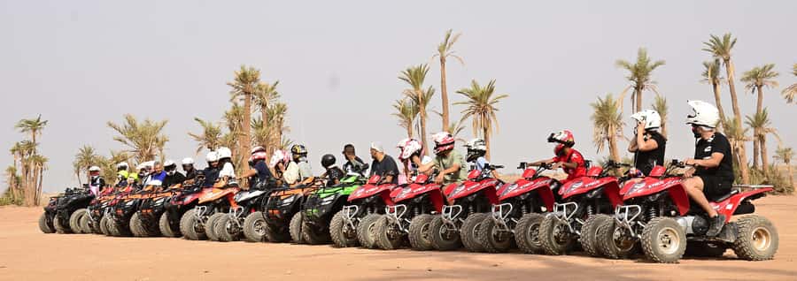 Marrakech:excursion quad in Oasis palm & jbilat desert,tea - Key points at a glance