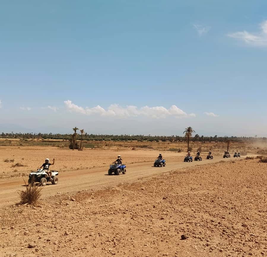 Marrakech:excursion quad in Oasis palm & jbilat desert,tea - Riding through palms, dunes, and Berber villages