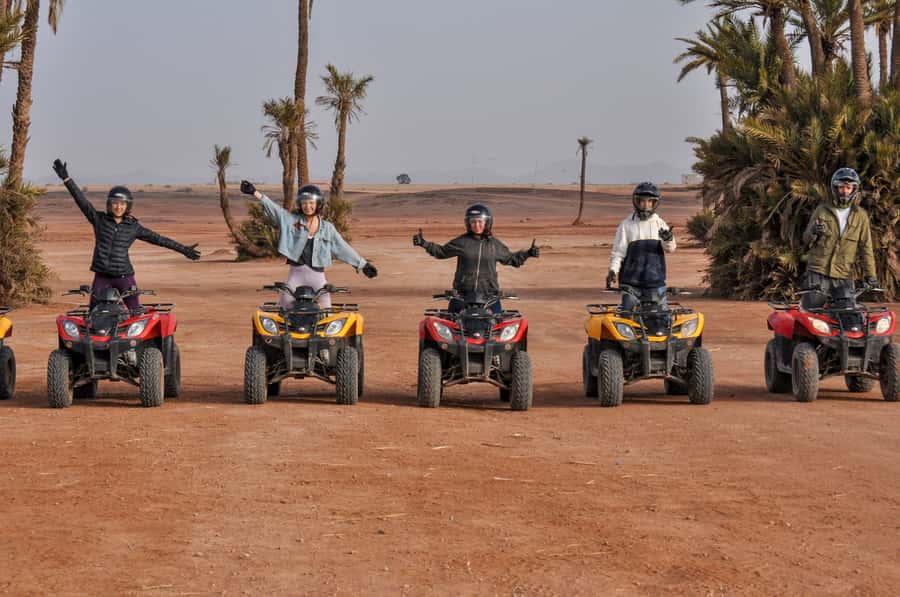 Marrakech:excursion quad in Oasis palm & jbilat desert,tea - What the $14 price really offers