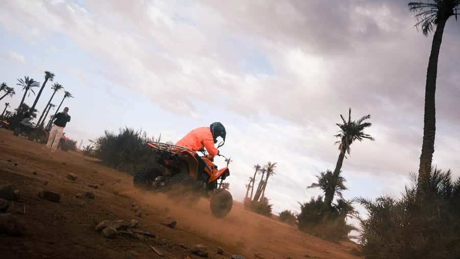 Marrakech:excursion quad in Oasis palm & jbilat desert,tea - Guides, safety, and the human side of the ride