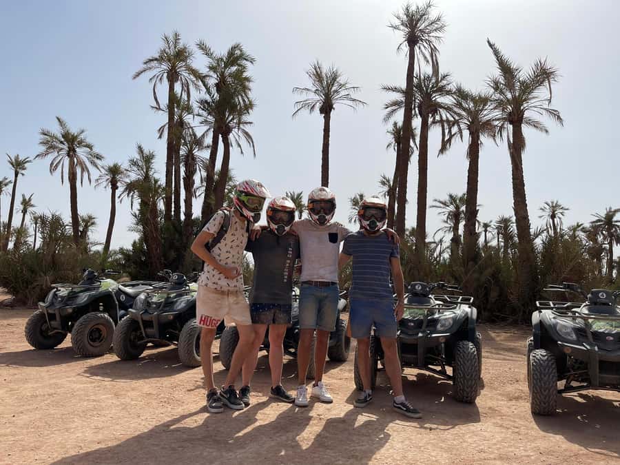 Marrakech, explore the palm grove desert by quad bike - One and a half hours across the palm desert