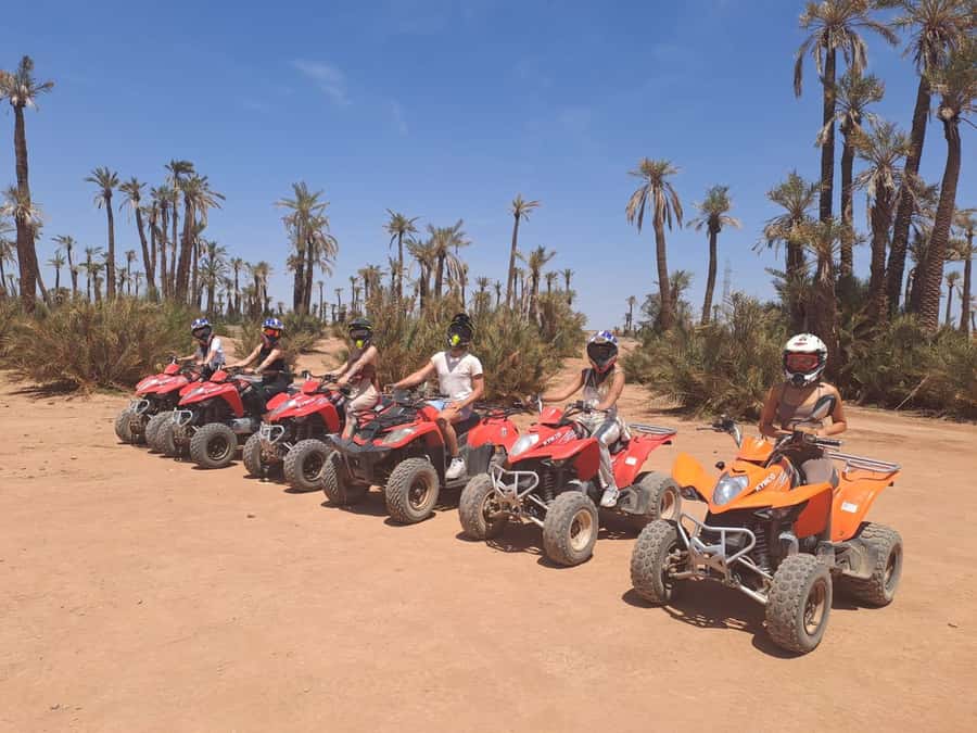 Marrakech: Guided Quad Bike and Camel Ride Tour with Tea - Safety briefing and choosing your quad