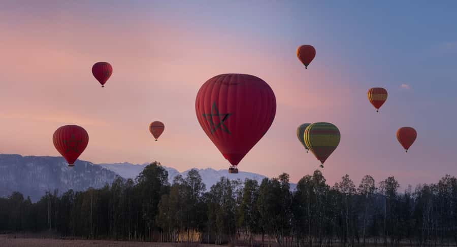 Marrakech: Hot Air Balloon Ride with Breakfast & Transfer - Floating above the ochre plains