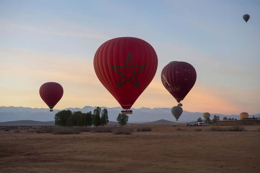 Marrakech: Hot Air Balloon Ride with Breakfast & Transfer - Tea, preparation, and the trip into the open country