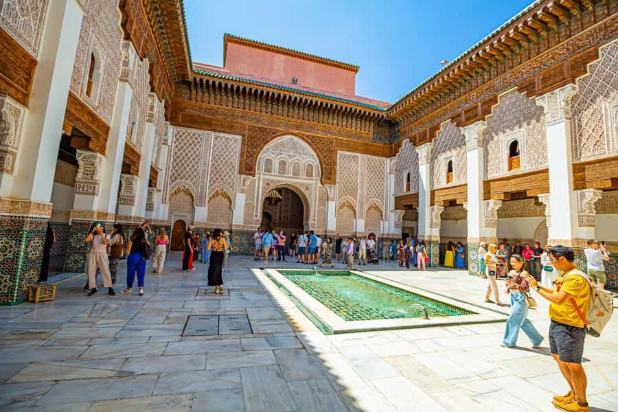 Marrakech: Madrasa Ben Youssef, Secret Garden & Medina Tour - Finding calm in the Secret Garden