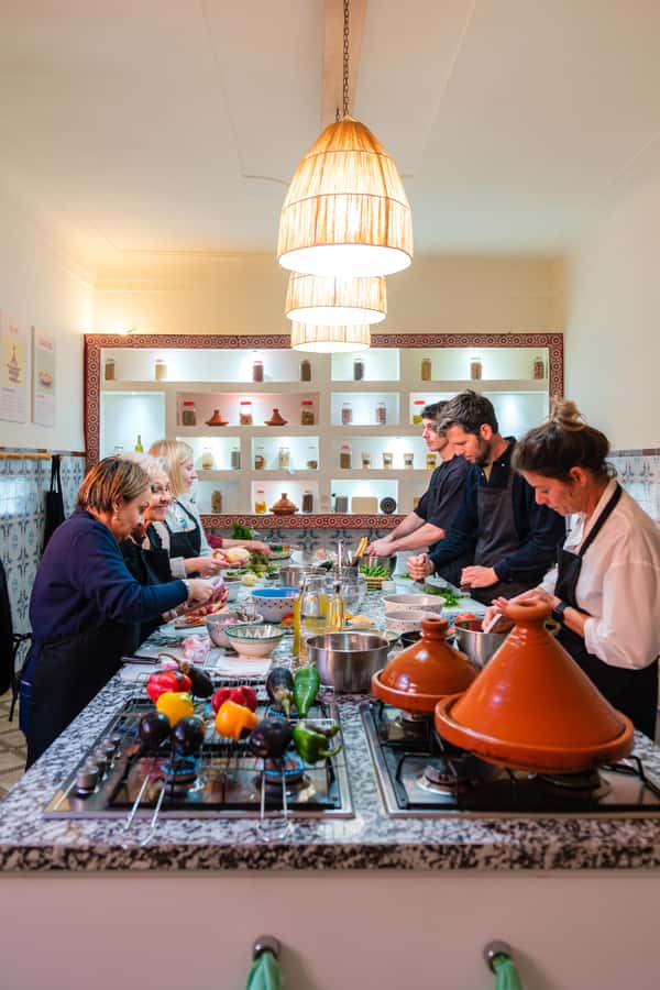 Marrakech: Moroccan Cooking Class with Market Visit and Meal - Tea, spices, and a comfortable kitchen