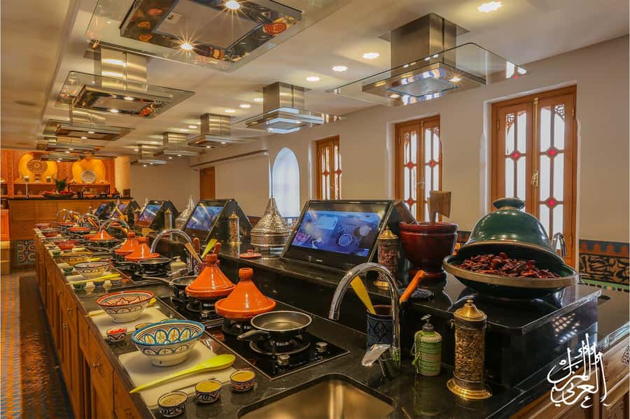 Marrakech: Moroccan Cooking Workshop at La Maison Arabe - Eating the food you prepared