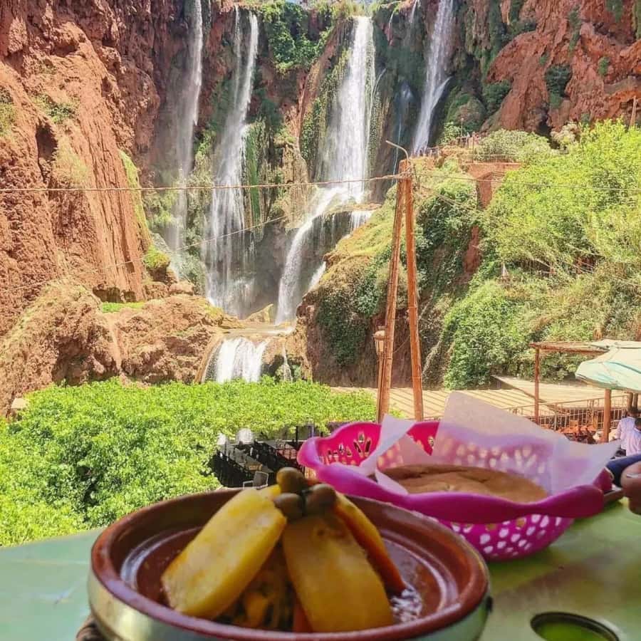 Marrakech: Ouzoud Waterfall, Guided Hike, Boat Ride & Lunch - The 20-minute boat ride beneath the falls