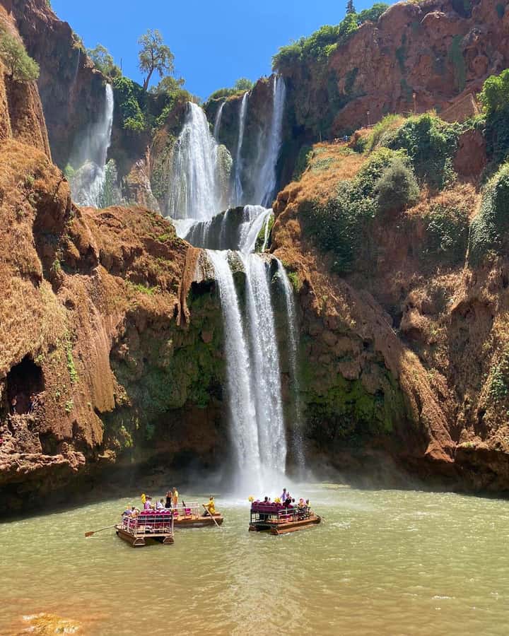 Marrakech : Ouzoud Waterfalls & Guided Tour & Boat Ride - Seeing Ouzoud Falls from above