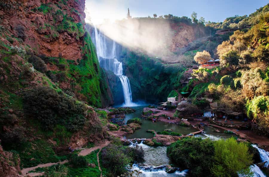 Marrakech : Ouzoud Waterfalls & Guided Tour & Boat Ride - Berber villages and the Grand Atlas setting