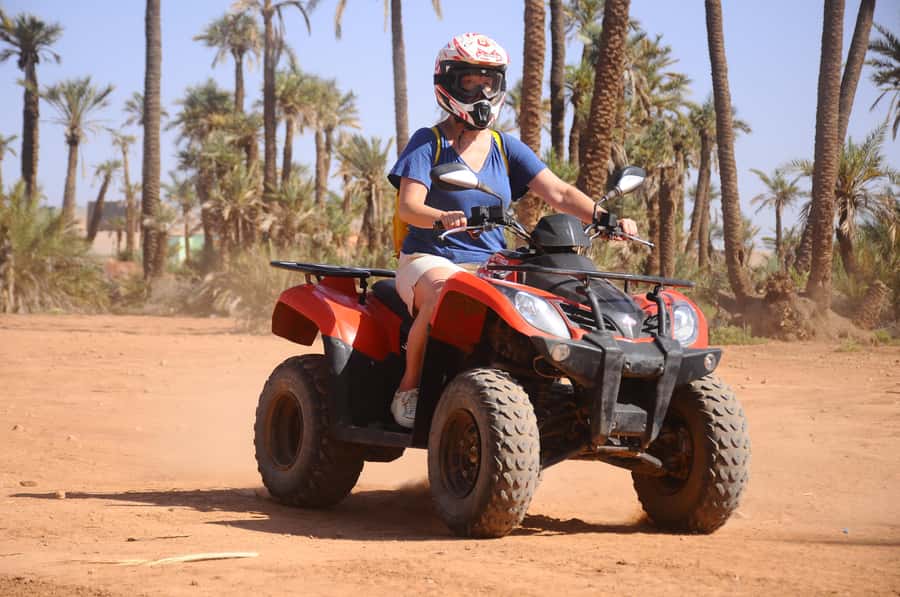 Marrakech: pack quad and camel ride in the palm grove - Two hours of quad riding is the main event