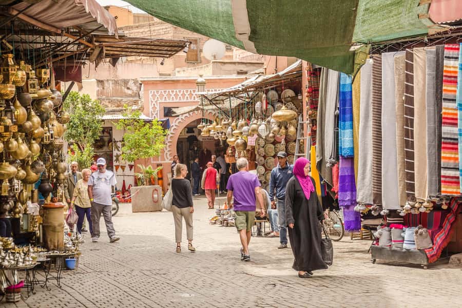 Marrakech: Palace, Museum, Madrasa & Medina Highlights Tour - Souk Semmarine and the working Medina