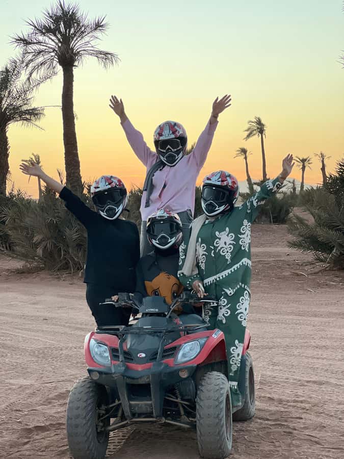 Marrakech: Palm Grove and Jbilat Desert Quad Bike Tour - The dust, bumps, and practical drawbacks
