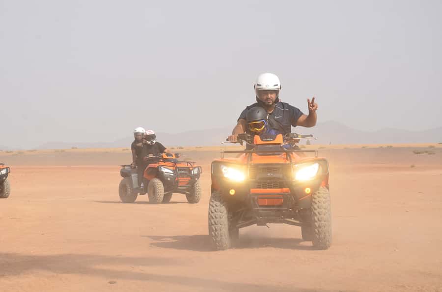 Marrakech: Palmeraie Guided Quad Tour with Tea Break - Riding into Marrakech’s Palmeraie