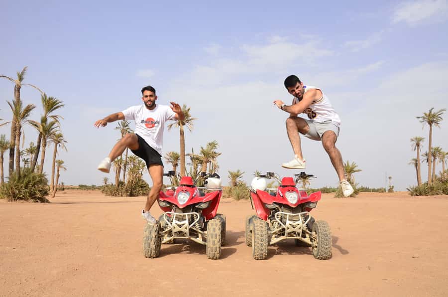 Marrakech: Palmeraie Guided Quad Tour with Tea Break - What the three-hour schedule really includes