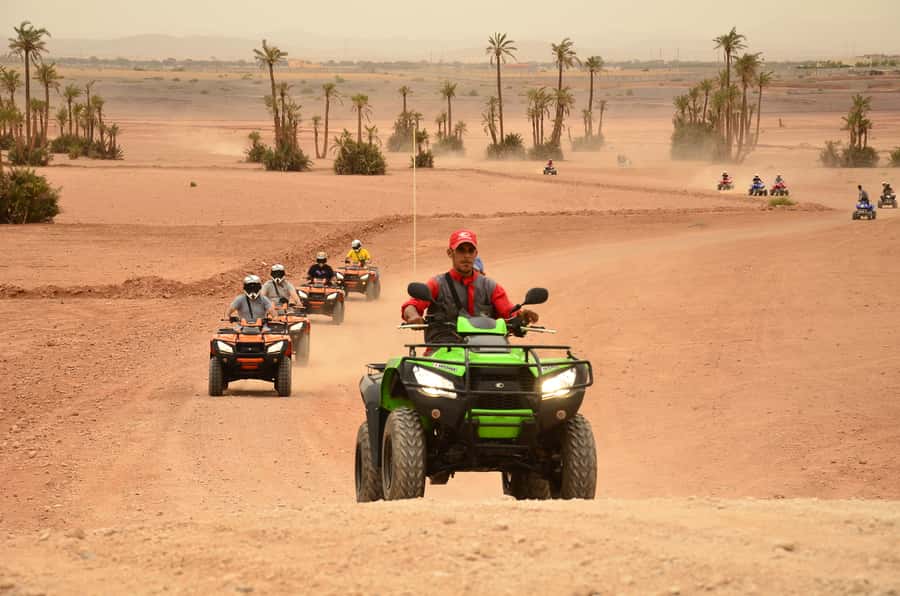 Marrakech: Palmeraie Guided Quad Tour with Tea Break - The first 45 minutes: palms, tracks, and practice