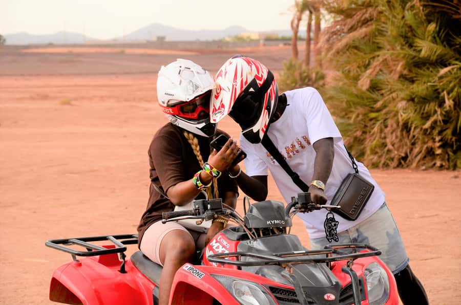 Marrakech: Palmeraie Guided Quad Tour with Tea Break - Getting comfortable on the quad