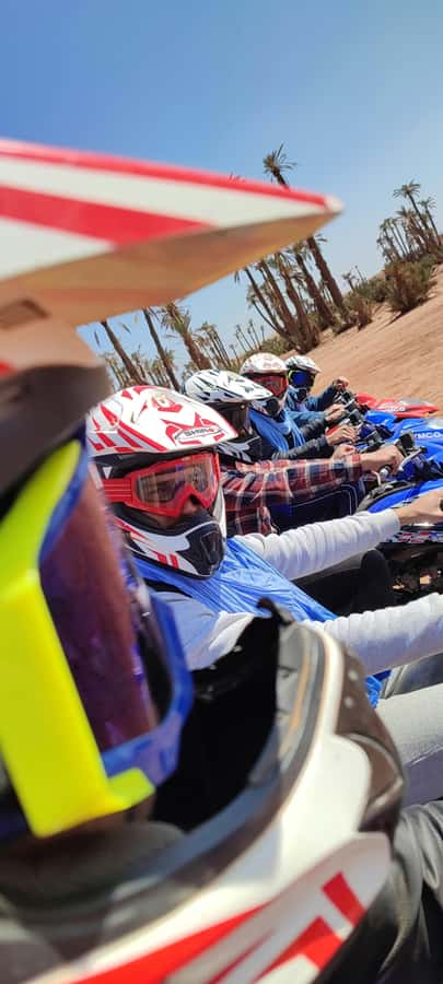 Marrakech: Palmeraie Private Quad Bike Experience - The photo stop and sunset timing