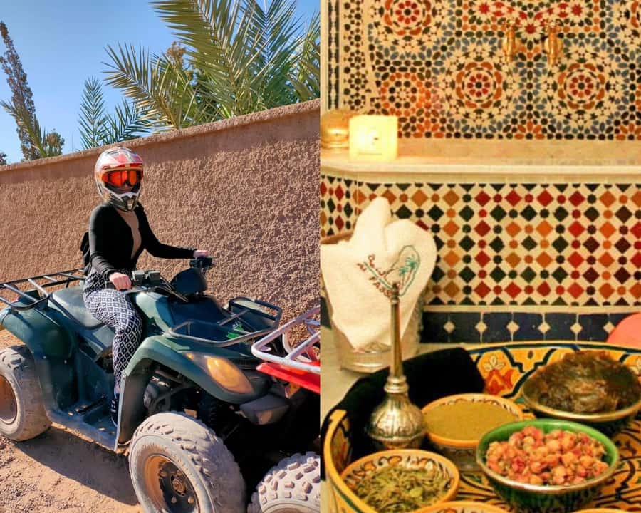 Marrakech: Palmeraie Quad Bike & Traditional Moroccan Spa - Mint tea and a glimpse of village life