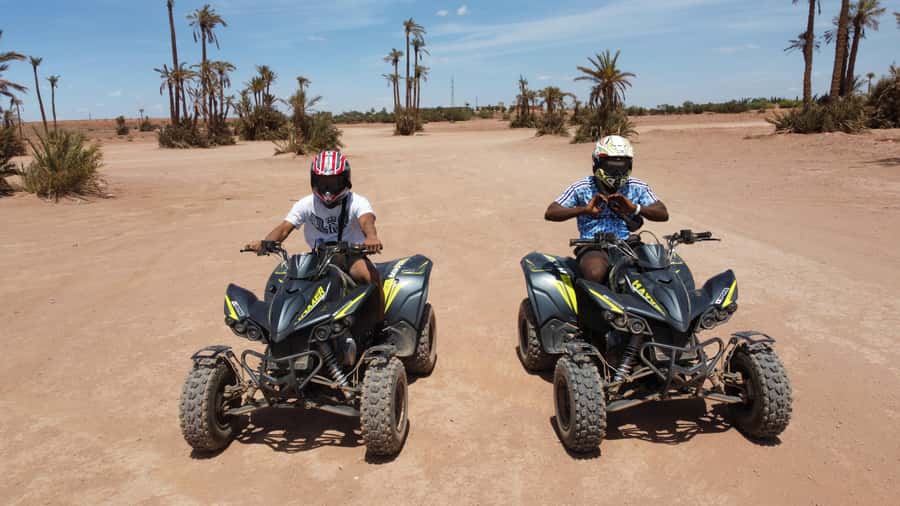 Marrakech: Quad activity in the Palmeraie with Tea break - Booking flexibility and guide quality