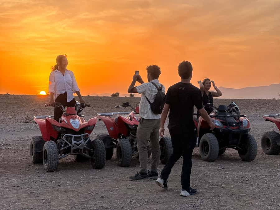 Marrakech: quad Adventure at the Dunes of the palmery desert - Riding through palm groves and rocky tracks