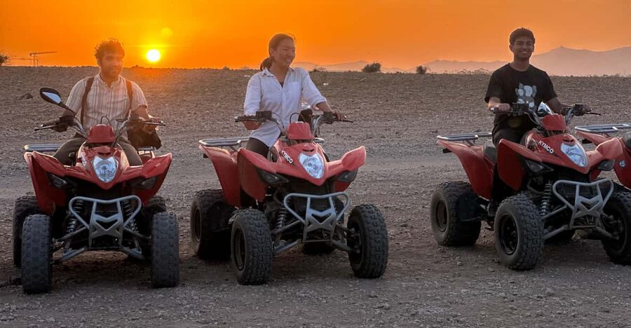 Marrakech: Quad Bike excursion at the sunset with Tea Break - Mint tea in the desert