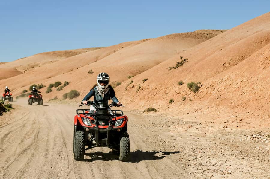 Marrakech Quad Bike Experience: Desert and Palmeraie - Getting ready for two hours of riding